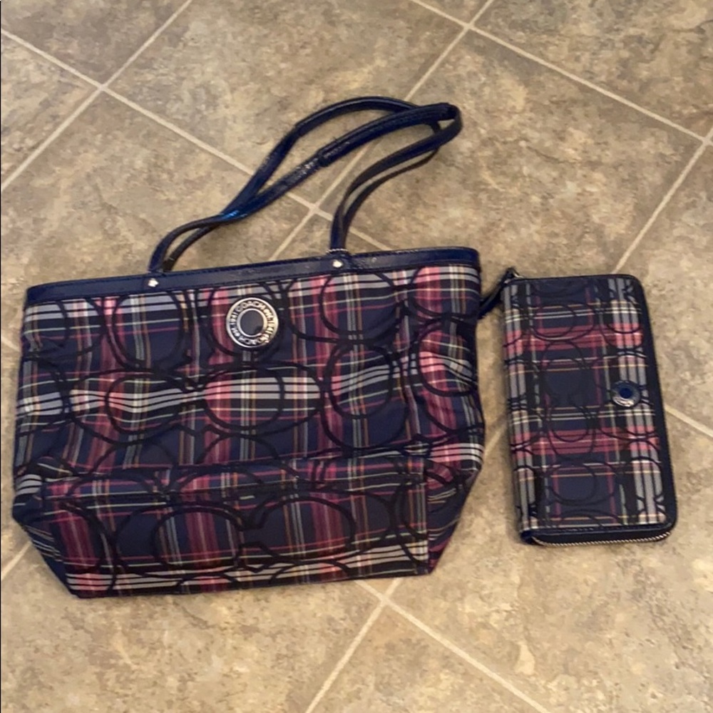 Matching Coach Bag and Wallet